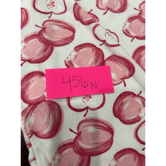 Disney Couture Red White Apple Print Lace Waist Pajama Pants Sz XL - Picture 7 of 8